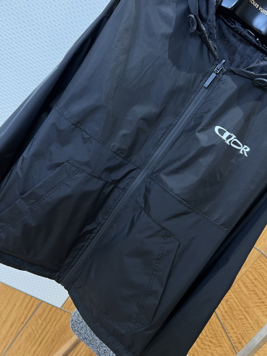 Dior Logo Hooded Windbreaker