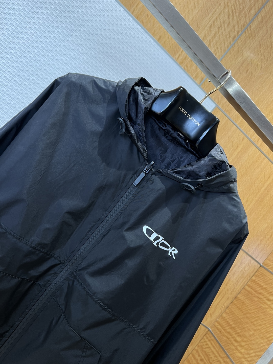 Dior Logo Hooded Windbreaker