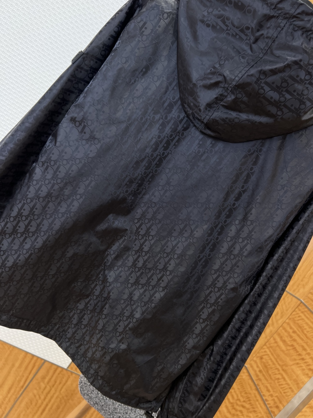Dior Logo Hooded Windbreaker