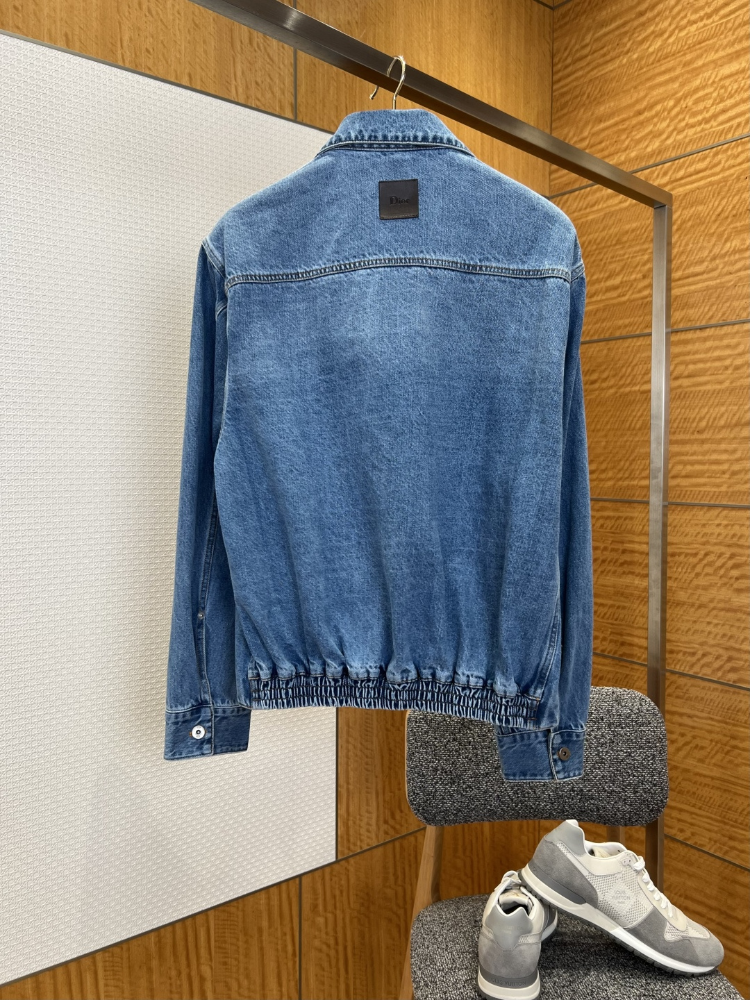 Dior Logo Denim Zip Jacket