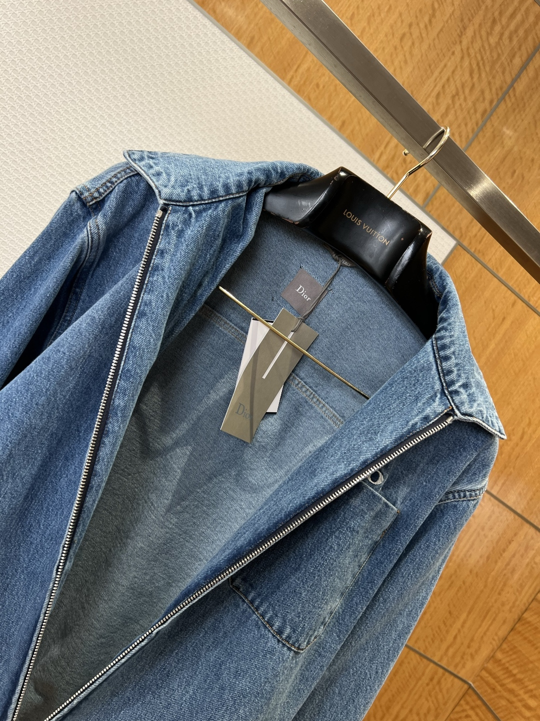 Dior Logo Denim Zip Jacket