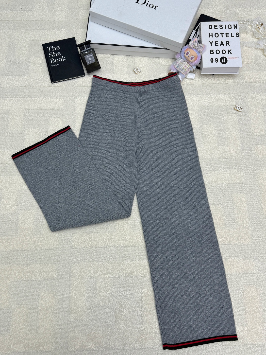 Gucci 25秋冬新款 针织阔腿裤款 logo图案修饰点缀 系列款出货 🔥🔥🔥 上身高级氛围感🈵️🈵️