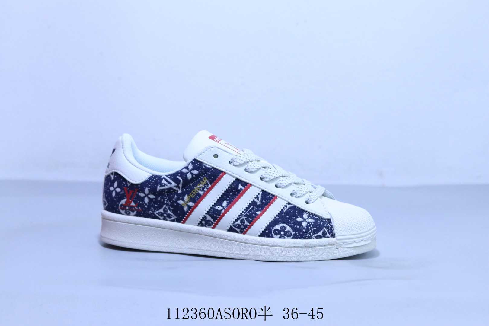 💰140
阿迪达斯adidas originals Superstar防滑耐磨轻便透气 低帮 贝壳头板鞋 LV 联名 112360ASORO半 36-45