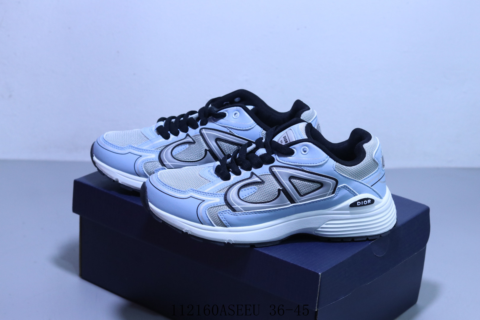 集合图💰120
Dior迪奥B30网眼织物厚底系带休闲低帮运动鞋男女同款老爹鞋 112160ASEEU 36-45