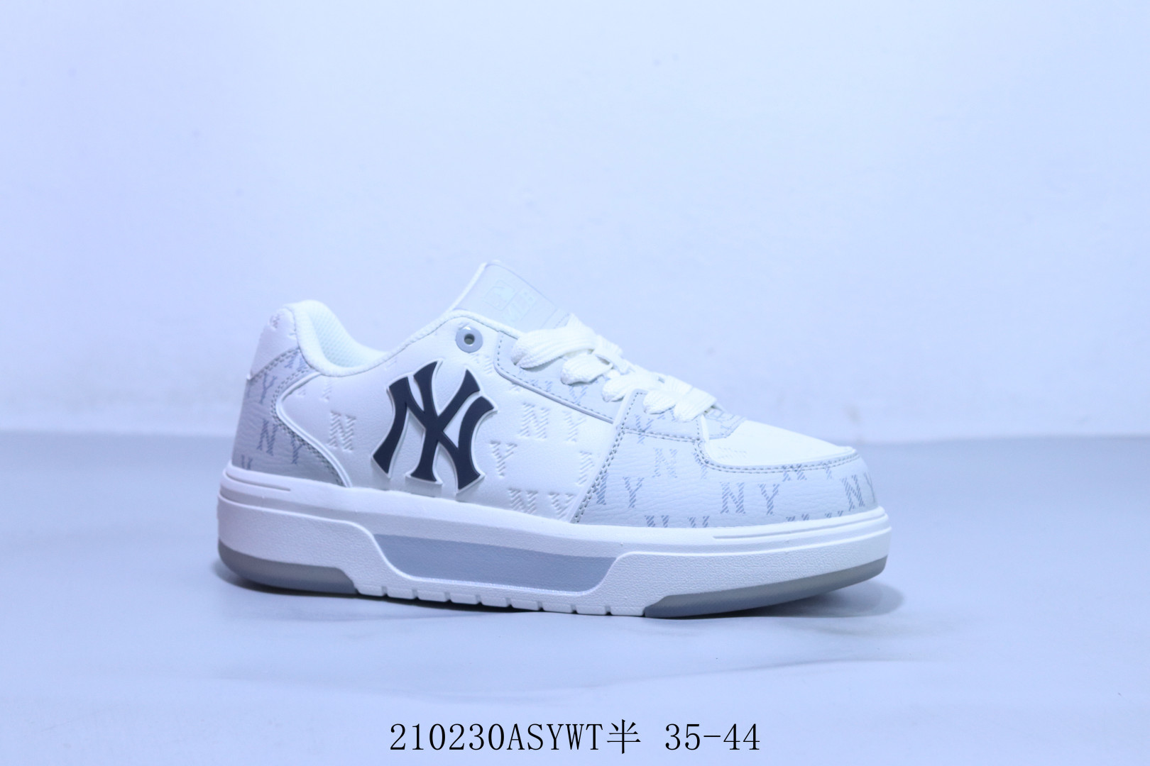 💰130 MLB Big Ball Chunky Canvas HI 复古厚底老爹风高帮百搭休闲运动板鞋 210230ASYWT半 35-44