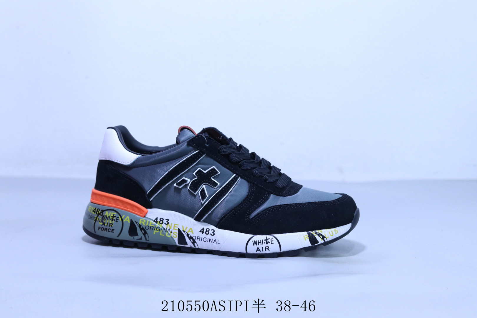 💰160
PREMIATA普瑞米亚达男鞋官方直营爆款复古小众轻奢休闲舒适米字鞋  210550ASIPI半 38-46