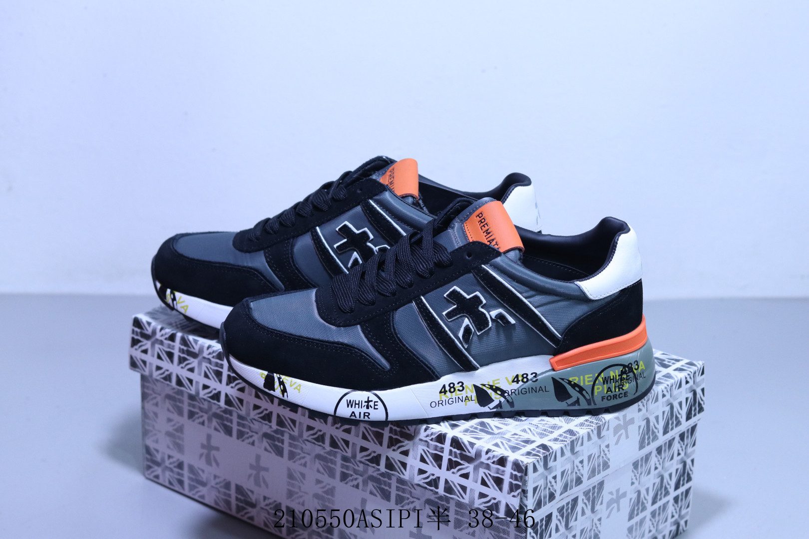 集合图💰160
PREMIATA普瑞米亚达男鞋官方直营爆款复古小众轻奢休闲舒适米字鞋  210550ASIPI半 38-46