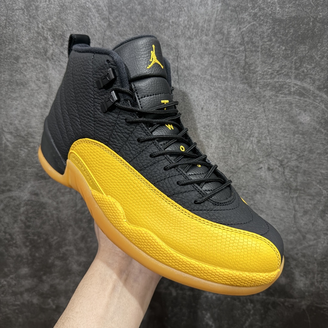 图片[3]-【TK至尊版】Air Jordan AJ12 Retro 潮流 中帮 复古篮球鞋 黑黄 130690-070nn一比一原厂皮 最正确的版型鞋盒 鞋盒标 芯片 更多12代的配色陆续出齐真真的做到市场12代天花板 国外强烈推荐版本外贸混卖专供品质国内专业外贸AJ大厂出品原厂楦头纸板 原厂皮料打造 原厂真碳板 内置气垫  尺码：40 40.5 41 42 42.5 43 44 44.5 45 46 47.5 编码：ZG480520-莆田鞋批发中心