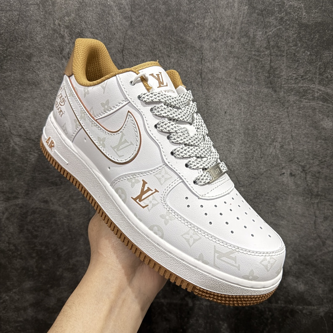 图片[3]-【公司级】NIke Air Force 1 \’07 Low “LV联名n空军一号 中帮 运动鞋 休闲鞋 折边针车 工艺难度大 原楦头原纸板 原装鞋盒 定制五金配件 内置全掌气垫 原厂鞋底 货号：DR9868-300 Size：36 36.5 37.5 38 38.5 39 40 40.5 41 42 42.5 43 44 44.5 45 编码：YB200210-莆田鞋批发中心