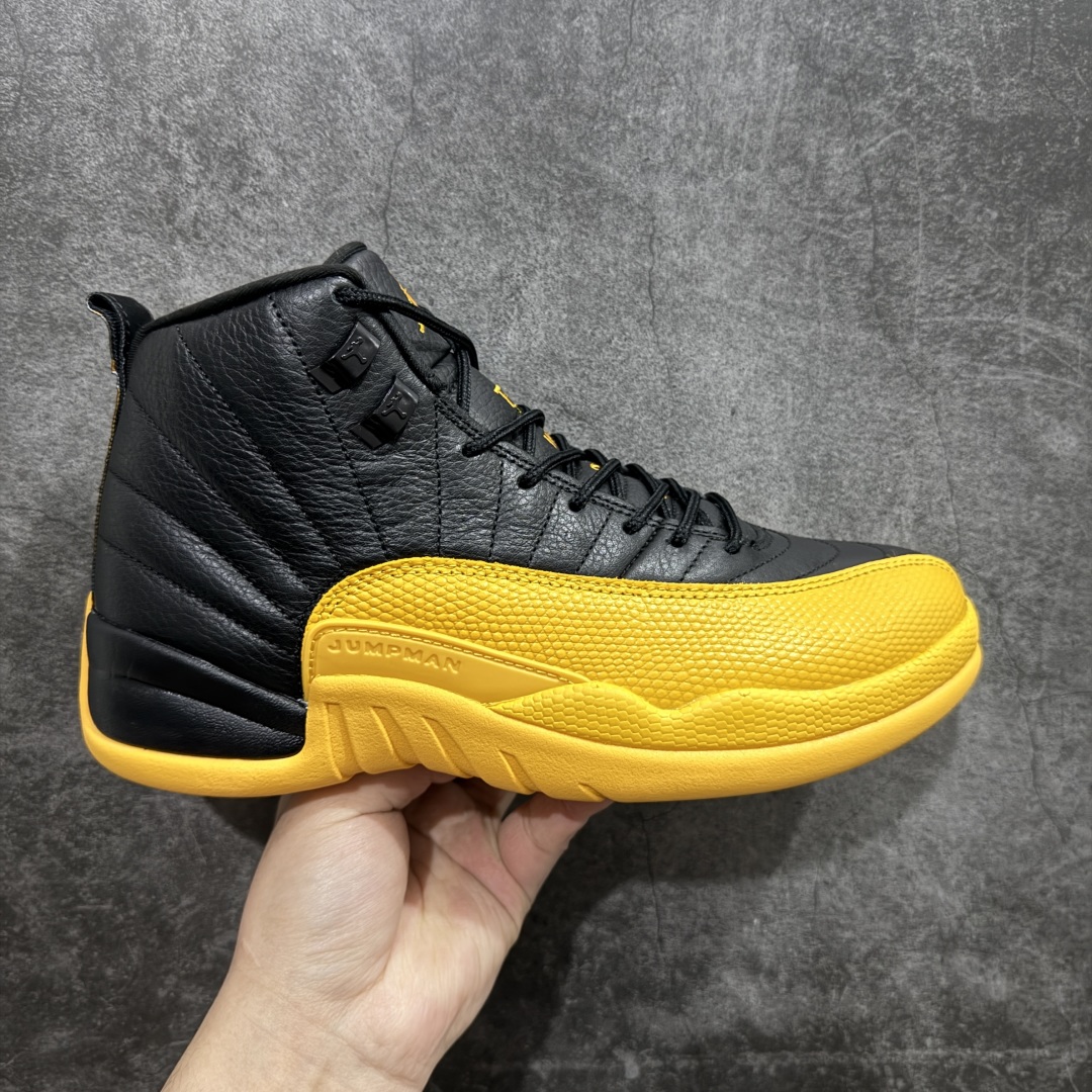 【顶级外贸版】Air Jordan AJ12 Retro 黑黄 130690-070n原楦原纸板开发 原汁原味12代鞋型 进口原厂皮料 原厂碳板 原装材料 原厂定制金属扣 原厂电绣 支持与公司货全方位对比 只服务于5%懂鞋的高端客户 发国外可支持各种retail商店充正寄售SIZE：40 40.5 41 42 42.5 43 44 44.5 45 45.5 46 47.5 48.5 编码：777470500-莆田鞋批发中心