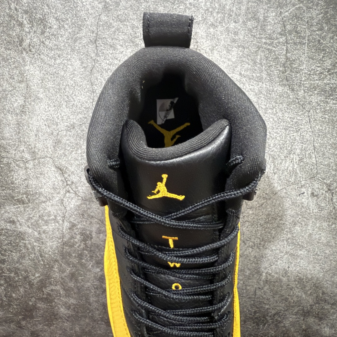 图片[8]-【顶级外贸版】Air Jordan AJ12 Retro 黑黄 130690-070n原楦原纸板开发 原汁原味12代鞋型 进口原厂皮料 原厂碳板 原装材料 原厂定制金属扣 原厂电绣 支持与公司货全方位对比 只服务于5%懂鞋的高端客户 发国外可支持各种retail商店充正寄售SIZE：40 40.5 41 42 42.5 43 44 44.5 45 45.5 46 47.5 48.5 编码：777470500-莆田鞋批发中心