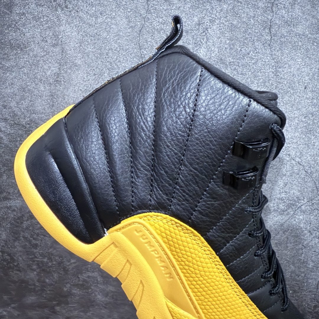 图片[7]-【顶级外贸版】Air Jordan AJ12 Retro 黑黄 130690-070n原楦原纸板开发 原汁原味12代鞋型 进口原厂皮料 原厂碳板 原装材料 原厂定制金属扣 原厂电绣 支持与公司货全方位对比 只服务于5%懂鞋的高端客户 发国外可支持各种retail商店充正寄售SIZE：40 40.5 41 42 42.5 43 44 44.5 45 45.5 46 47.5 48.5 编码：777470500-莆田鞋批发中心