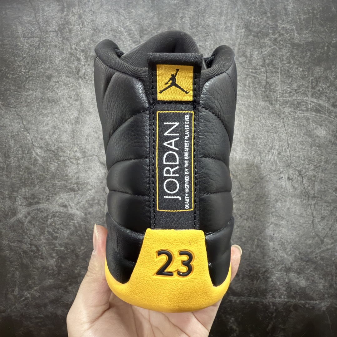 图片[4]-【顶级外贸版】Air Jordan AJ12 Retro 黑黄 130690-070n原楦原纸板开发 原汁原味12代鞋型 进口原厂皮料 原厂碳板 原装材料 原厂定制金属扣 原厂电绣 支持与公司货全方位对比 只服务于5%懂鞋的高端客户 发国外可支持各种retail商店充正寄售SIZE：40 40.5 41 42 42.5 43 44 44.5 45 45.5 46 47.5 48.5 编码：777470500-莆田鞋批发中心