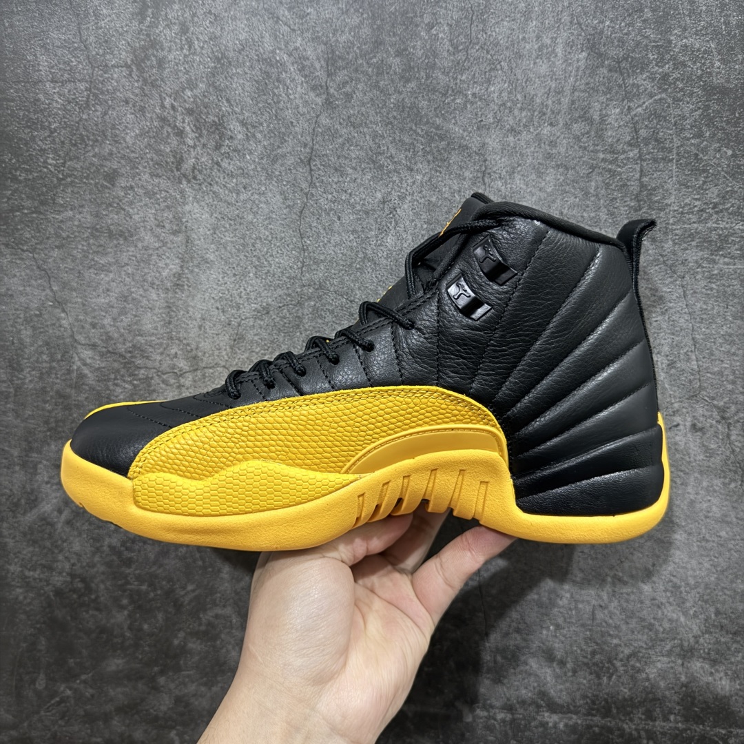 图片[2]-【顶级外贸版】Air Jordan AJ12 Retro 黑黄 130690-070n原楦原纸板开发 原汁原味12代鞋型 进口原厂皮料 原厂碳板 原装材料 原厂定制金属扣 原厂电绣 支持与公司货全方位对比 只服务于5%懂鞋的高端客户 发国外可支持各种retail商店充正寄售SIZE：40 40.5 41 42 42.5 43 44 44.5 45 45.5 46 47.5 48.5 编码：777470500-莆田鞋批发中心