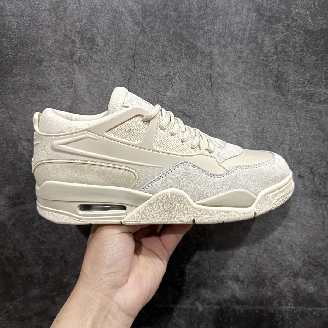 【DT纯原】Air Jordan AJ4 RM 重置 重制版低帮复古篮球鞋 FQ7940-200nn采用了低帮的设计 并保留了众多AJ4的经典元素 鞋身以皮革、麂皮材质拼接打造 AJ4经典的TPU材质延伸至后跟 增强鞋款稳定性 而鞋身侧面的网格设计则被取消 尾部的NIKE AIR标志也得到保留 并同时带有飞人logo 中底部分同样搭载了可视AIR气垫 鞋底采用米白色中底和外底呈现 为整个设计收尾SIZE：36 36.5 37.5 38 38.5 39 40 40.5 41 42 42.5 43 44 44.5 45 46 47.5 编码：DL290310-莆田鞋批发中心