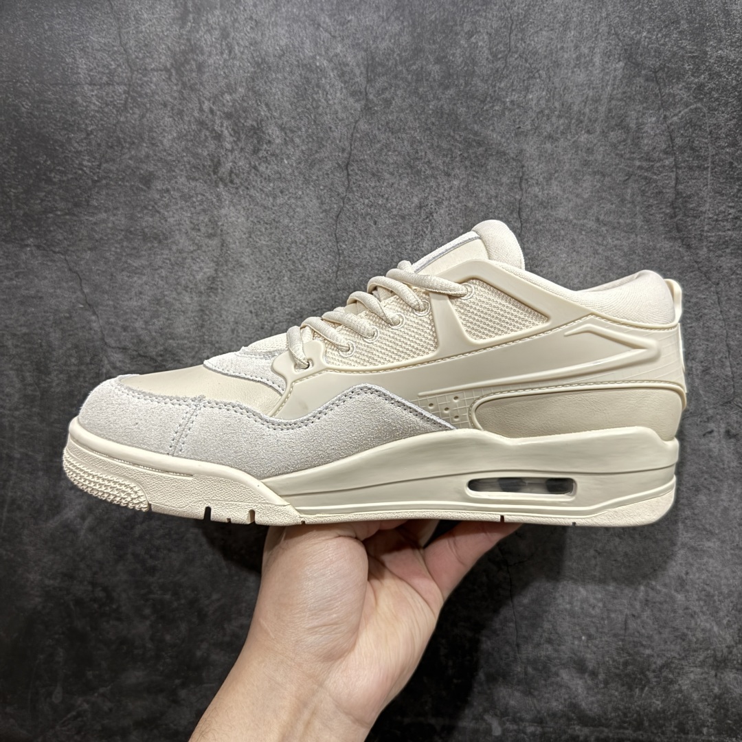 图片[2]-【DT纯原】Air Jordan AJ4 RM 重置 重制版低帮复古篮球鞋 FQ7940-200nn采用了低帮的设计 并保留了众多AJ4的经典元素 鞋身以皮革、麂皮材质拼接打造 AJ4经典的TPU材质延伸至后跟 增强鞋款稳定性 而鞋身侧面的网格设计则被取消 尾部的NIKE AIR标志也得到保留 并同时带有飞人logo 中底部分同样搭载了可视AIR气垫 鞋底采用米白色中底和外底呈现 为整个设计收尾SIZE：36 36.5 37.5 38 38.5 39 40 40.5 41 42 42.5 43 44 44.5 45 46 47.5 编码：DL290310-莆田鞋批发中心