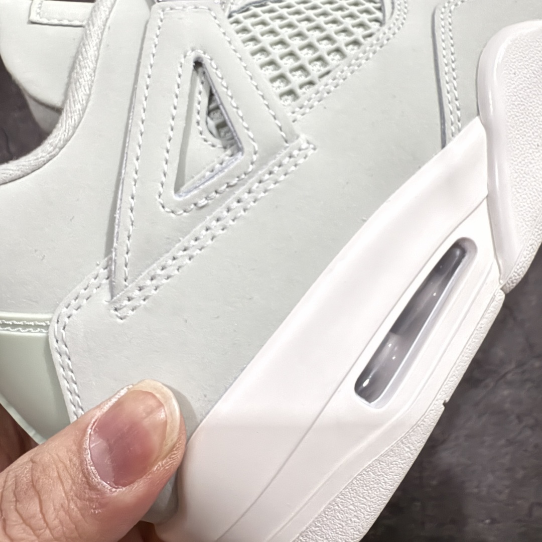 图片[3]-【莞产裁片版】Air Jordan AJ4 \”Seafoam\” 薄荷绿 HV0823-003n原鞋开发原楦原纸板同源开发完美呈现乔4的版型 内侧正确双色网格 还原细节原厂皮料 正确气垫颜色 正确网格工艺 正确拉帮工艺 全鞋原装材料制作 原档案原模具打造 支持全方位与正品对比  尺码：40.5 41 42 42.5 43 44 44.5 45 46 47.5 48.5 编码：BD470500-莆田鞋批发中心