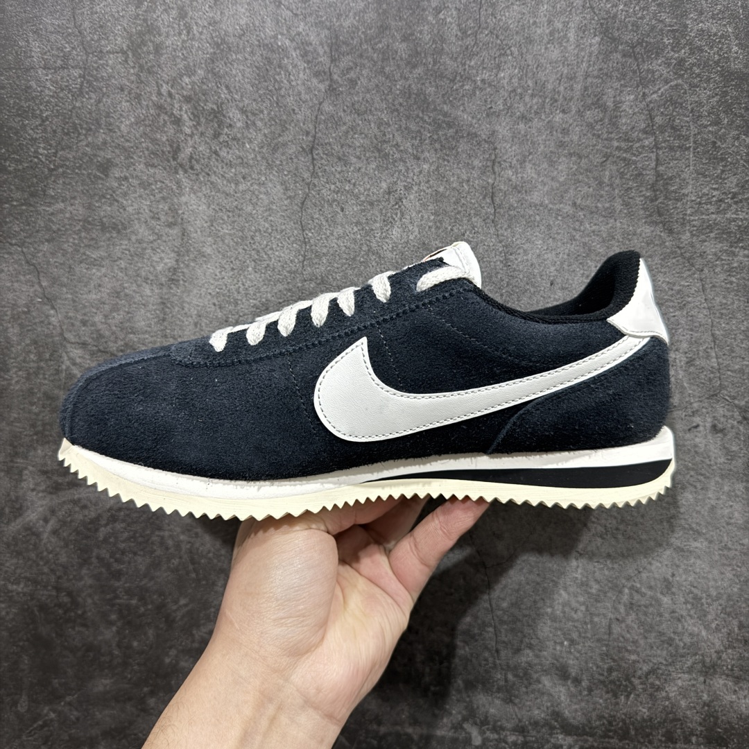 图片[2]-【TG纯原】NK Classic Cortez Leather 阿甘复古初代皮革慢跑鞋 货号：FJ2530-001nn缓震防滑耐磨同源头层皮料 原厂模具 公司级标准检验QC 区分市面一切版本 完美复刻阿甘复古鞋型 尺码：35-45 编码：DL200210-莆田鞋批发中心