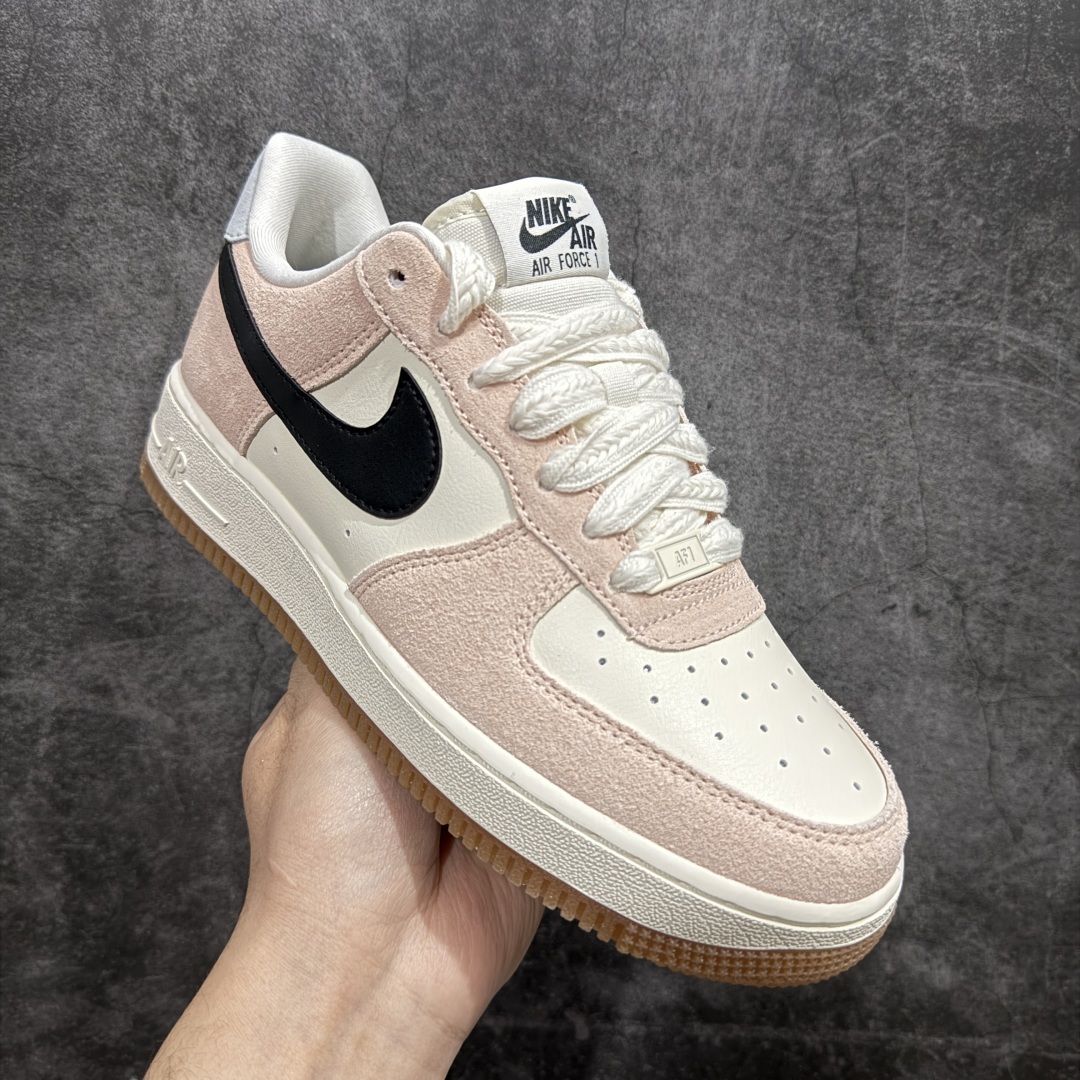 图片[3]-【HY版】Nike Air Force 1 Low 粉黑 空军一号低帮运动休闲板鞋 原楦头原纸板  打造纯正空军版型#专注外贸渠道  全掌内置蜂窝气垫 #原盒配件 原厂中底钢印、拉帮完美 货号：HJ7342-800 尺码：36 36.5 37.5 38 38.5 39 40 40.5 41 42 42.5 43 44 44.5 45 编码：LF250260-莆田鞋批发中心