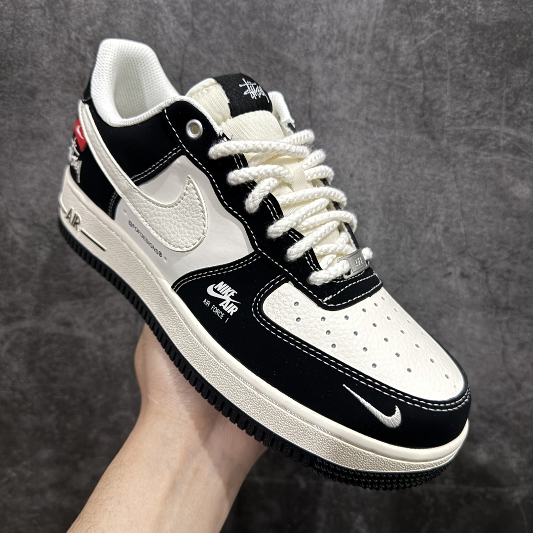 图片[3]-【定制版】Nike Air Force 1 Low 07 x Stussy 白黑小钩麻绳绑带n原楦头原纸板 打造纯正低帮空军版型 专注外贸渠道 全掌内置蜂窝气垫原盒配件 原厂中底钢印、拉帮完美官方货号：SJ6698 014 Size：36 36.5 37.5 38 38.5 39 40 40.5 41 42 42.5 43 44 44.5 45 编码：HXS310320-莆田鞋批发中心