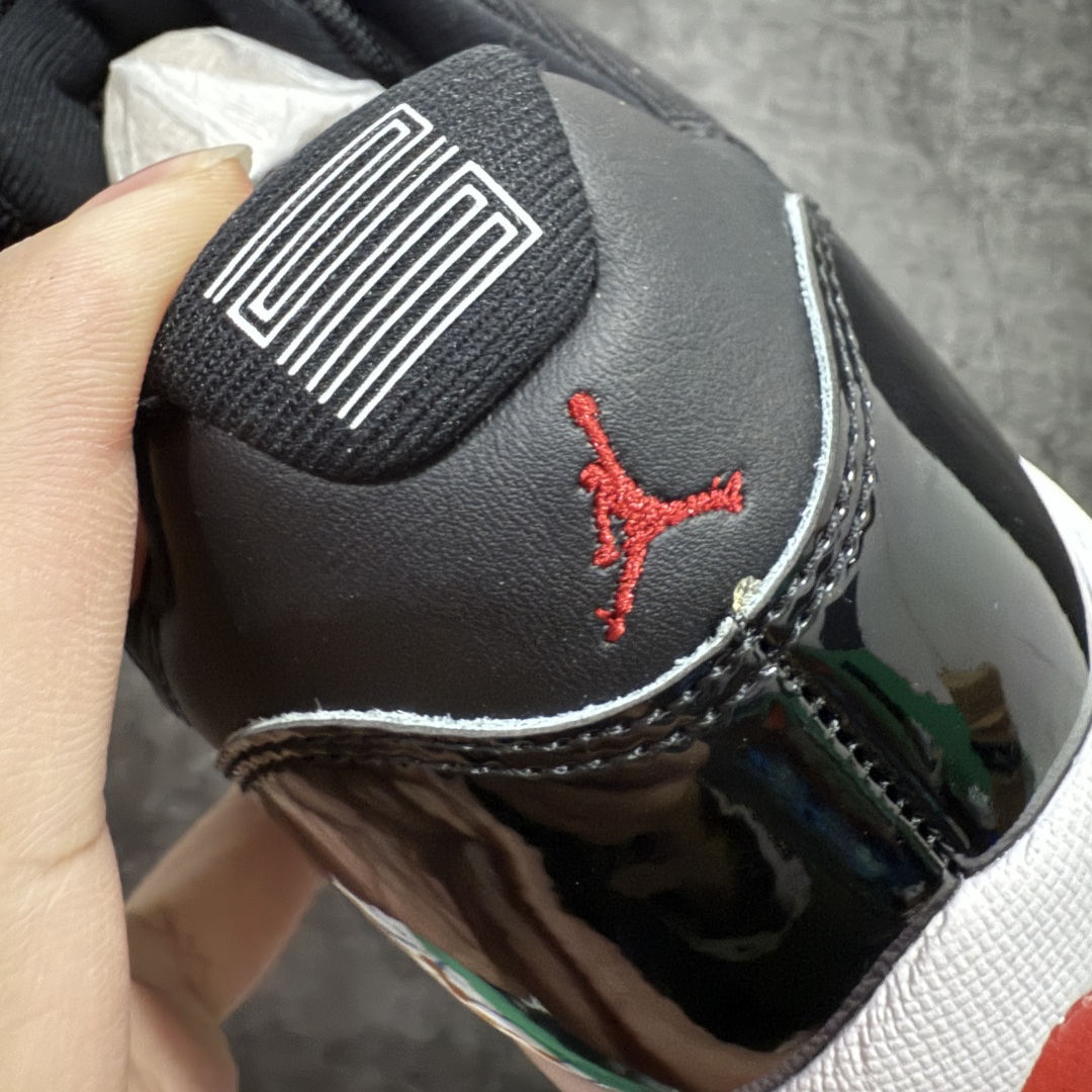 图片[2]-【纯原XP版本】乔丹11代 Air Jordan 11 Low Bred AJ11黑红2025 低帮nn首家纯原大厂出品 正确纯原鞋标n官方即将发售 原楦原材料打造n正确黑碳板 原厂牛津布➕原厂漆皮 货号 FV5104-006nSize 36-47.5 编码：XP440480-莆田鞋批发中心