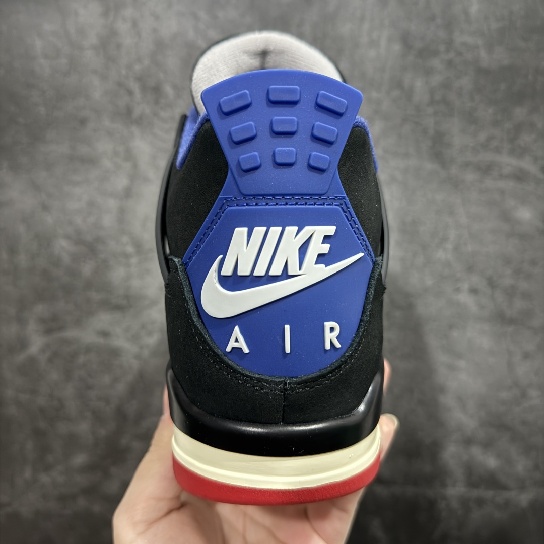 图片[4]-【原厂版】Air Jordan AJ4 Rare Air Laser 黑蓝红 FV5029-003n全新升级改良 原鞋原楦原纸板同源开发 完美呈现乔4的版型 内侧正确双色网格 还原细节 原厂皮料 正确气垫颜色 正确网格工艺 正确拉帮工艺 全鞋原装材料制作 原档案原模具打造 支持全方位与正品对比 尺码：36 36.5 37.5 38 38.5 39 40 40.5 41 42 42.5 43 44 44.5 45 46 47.5 编码：X10380420-莆田鞋批发中心