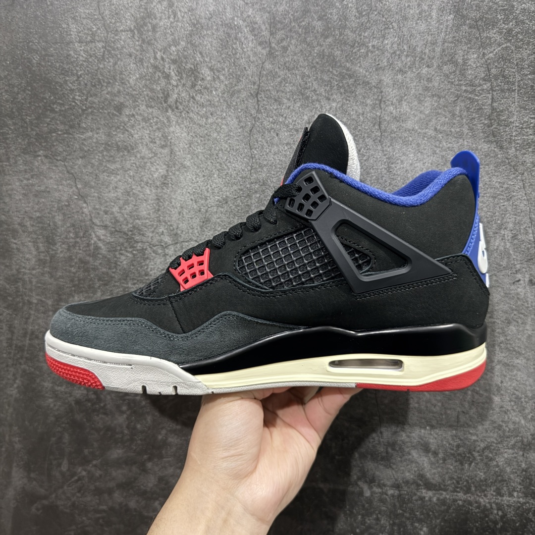 图片[2]-【原厂版】Air Jordan AJ4 Rare Air Laser 黑蓝红 FV5029-003n全新升级改良 原鞋原楦原纸板同源开发 完美呈现乔4的版型 内侧正确双色网格 还原细节 原厂皮料 正确气垫颜色 正确网格工艺 正确拉帮工艺 全鞋原装材料制作 原档案原模具打造 支持全方位与正品对比 尺码：36 36.5 37.5 38 38.5 39 40 40.5 41 42 42.5 43 44 44.5 45 46 47.5 编码：X10380420-莆田鞋批发中心