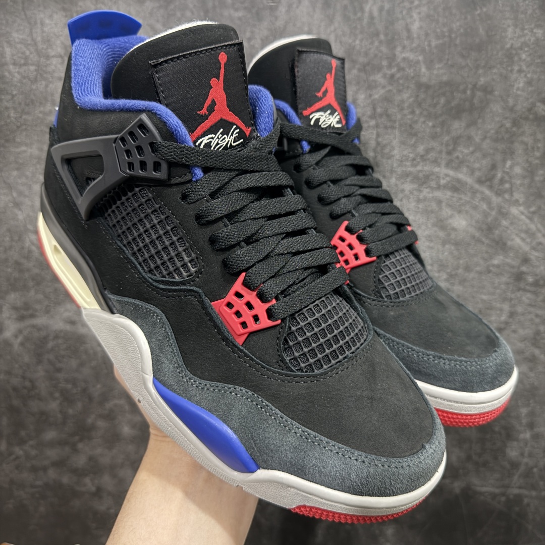 【原厂版】Air Jordan AJ4 Rare Air Laser 黑蓝红 FV5029-003n全新升级改良 原鞋原楦原纸板同源开发 完美呈现乔4的版型 内侧正确双色网格 还原细节 原厂皮料 正确气垫颜色 正确网格工艺 正确拉帮工艺 全鞋原装材料制作 原档案原模具打造 支持全方位与正品对比 尺码：36 36.5 37.5 38 38.5 39 40 40.5 41 42 42.5 43 44 44.5 45 46 47.5 编码：X10380420-莆田鞋批发中心