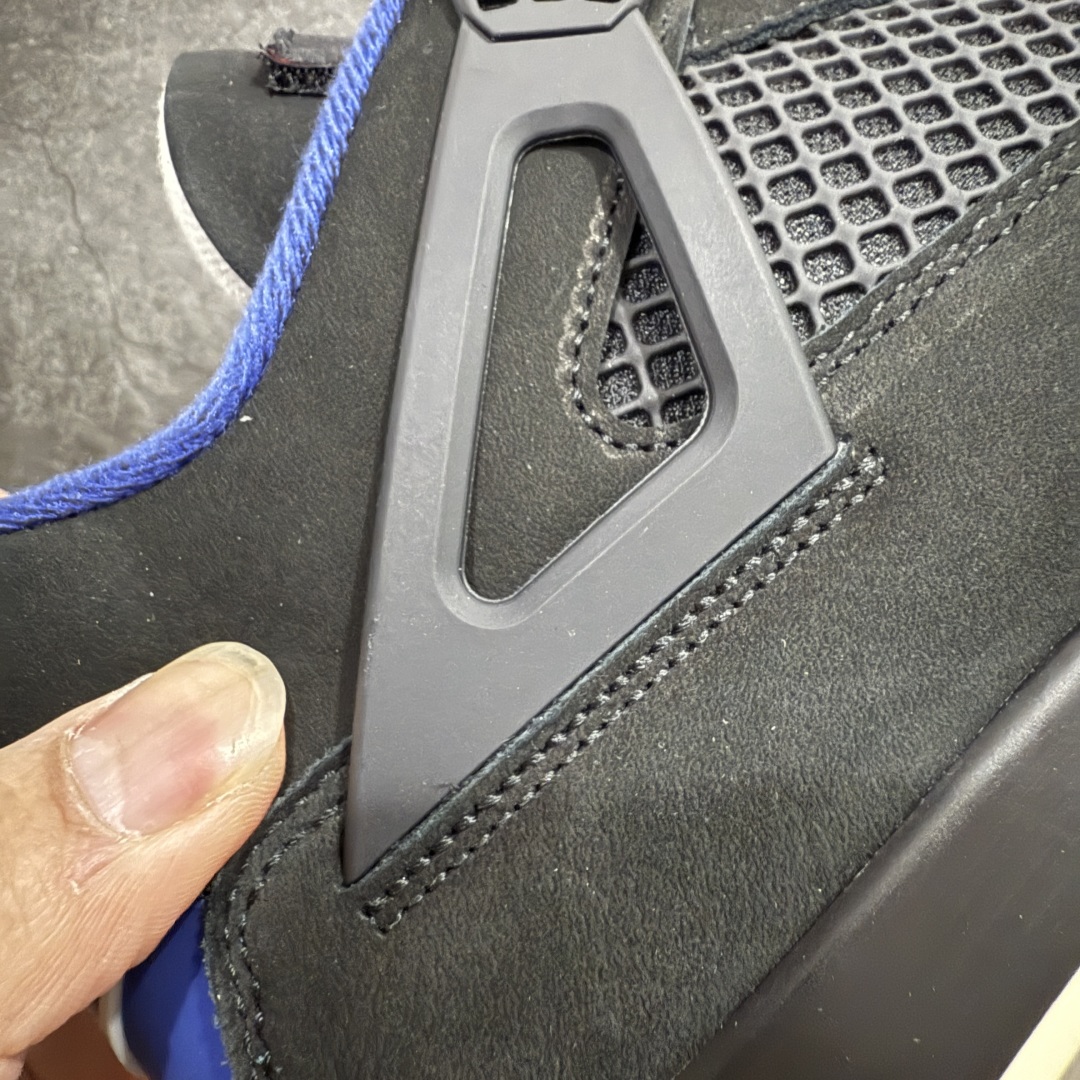 图片[4]-【原厂版】Air Jordan AJ4 Rare Air Laser 黑蓝红 FV5029-003n全新升级改良 原鞋原楦原纸板同源开发 完美呈现乔4的版型 内侧正确双色网格 还原细节 原厂皮料 正确气垫颜色 正确网格工艺 正确拉帮工艺 全鞋原装材料制作 原档案原模具打造 支持全方位与正品对比 尺码：36 36.5 37.5 38 38.5 39 40 40.5 41 42 42.5 43 44 44.5 45 46 47.5 编码：X10380420-莆田鞋批发中心