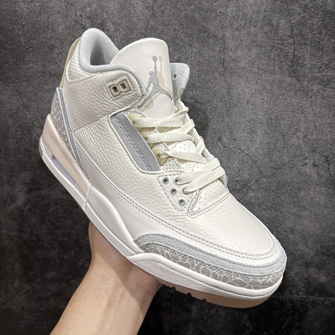 图片[3]-【纯原F版】Air Jordan AJ3 Craft \”Ivory\” 象牙白 货号：FJ9479-100n原楦原纸板开发 确保原汁原味 原厂皮料质感色泽绝无偏差 完美中底拉帮 原厂中底钢印  原档案大底 如假白送 大底纹路 气垫通透度PU的回弹性均百分百还原 原厂电绣鞋舌飞人刺绣针数立体讲究精细欢迎对比正品原鞋SIZE：40 40.5 41 42 42.5 43 44 44.5 45 46 47.5 编码：SL330360-莆田鞋批发中心