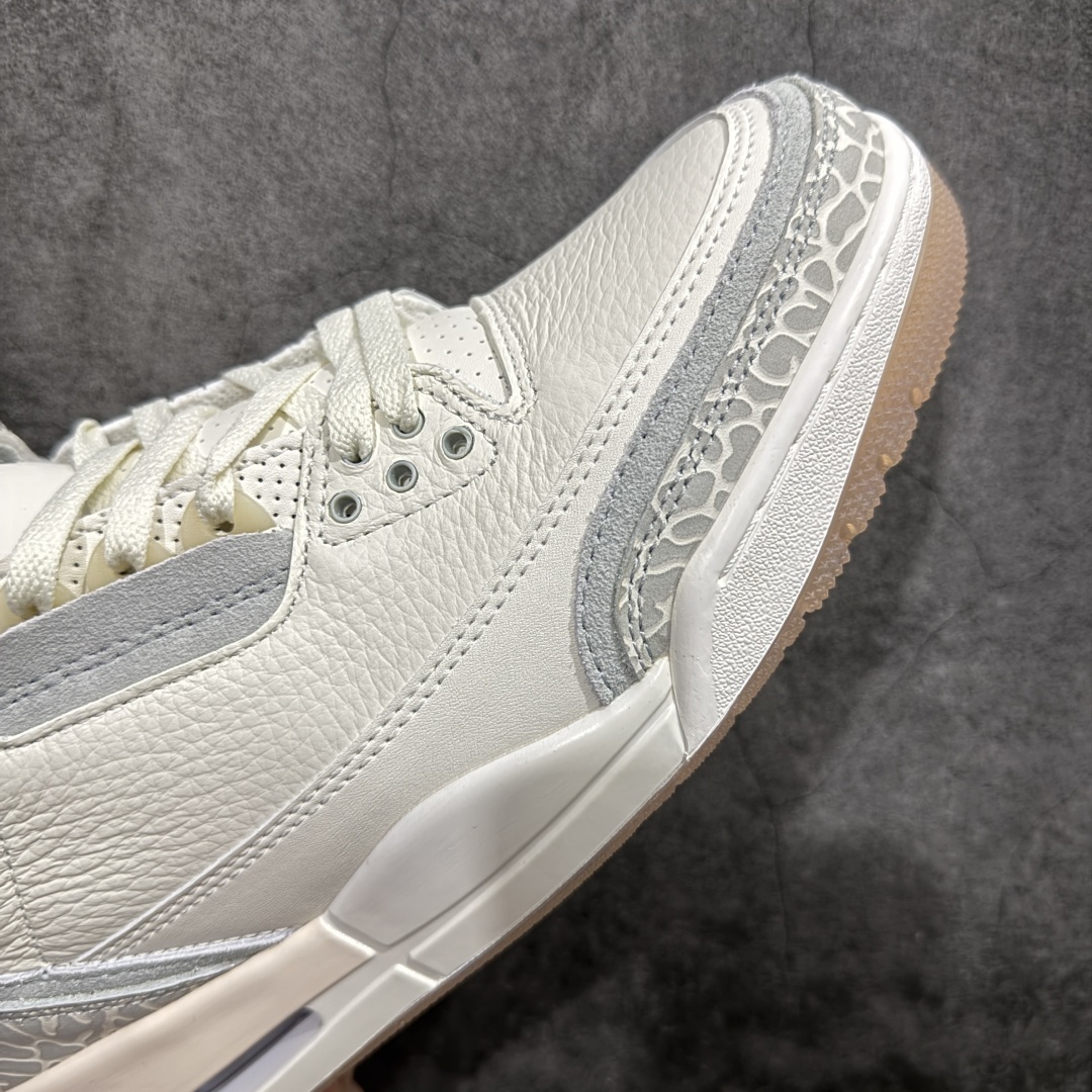 图片[6]-【纯原F版】Air Jordan AJ3 Craft \”Ivory\” 象牙白 货号：FJ9479-100n原楦原纸板开发 确保原汁原味 原厂皮料质感色泽绝无偏差 完美中底拉帮 原厂中底钢印  原档案大底 如假白送 大底纹路 气垫通透度PU的回弹性均百分百还原 原厂电绣鞋舌飞人刺绣针数立体讲究精细欢迎对比正品原鞋SIZE：40 40.5 41 42 42.5 43 44 44.5 45 46 47.5 编码：SL330360-莆田鞋批发中心