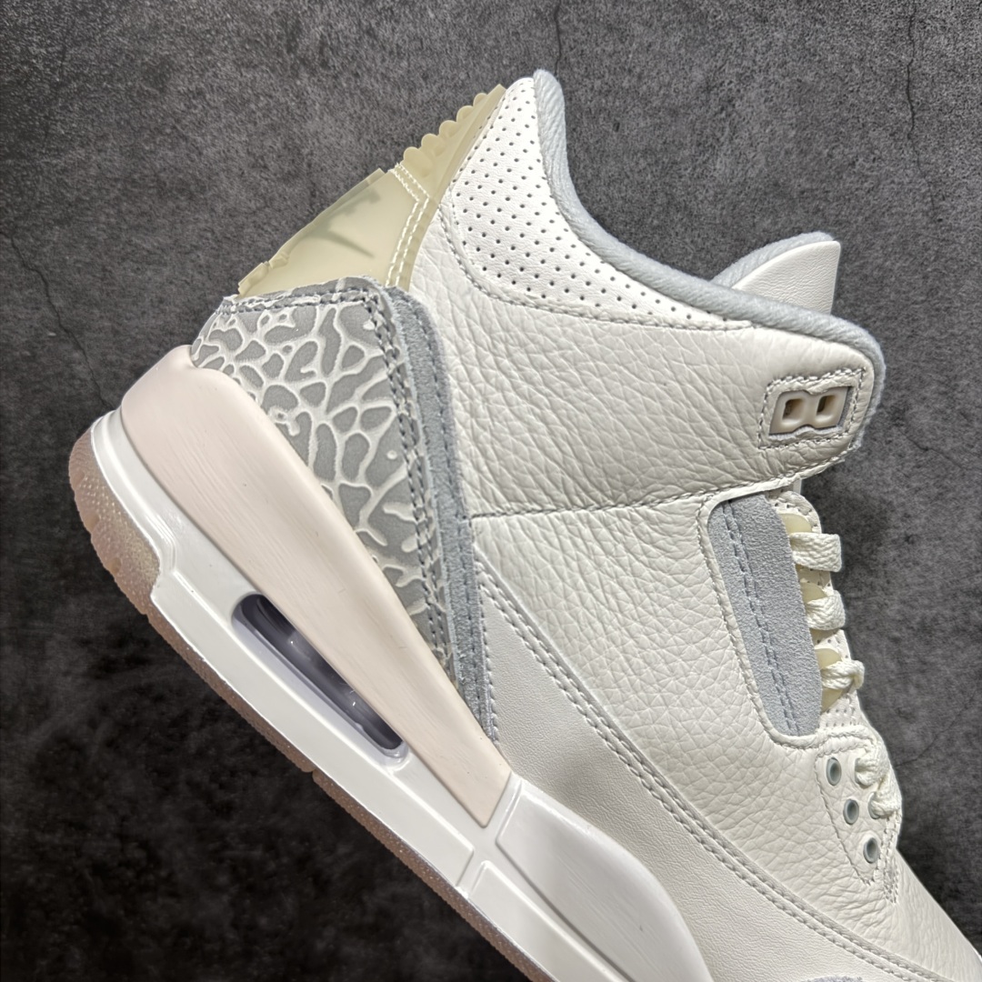 图片[7]-【纯原F版】Air Jordan AJ3 Craft \”Ivory\” 象牙白 货号：FJ9479-100n原楦原纸板开发 确保原汁原味 原厂皮料质感色泽绝无偏差 完美中底拉帮 原厂中底钢印  原档案大底 如假白送 大底纹路 气垫通透度PU的回弹性均百分百还原 原厂电绣鞋舌飞人刺绣针数立体讲究精细欢迎对比正品原鞋SIZE：40 40.5 41 42 42.5 43 44 44.5 45 46 47.5 编码：SL330360-莆田鞋批发中心