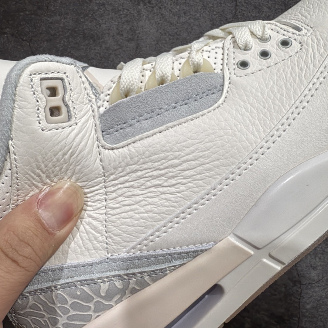 图片[4]-【纯原F版】Air Jordan AJ3 Craft \”Ivory\” 象牙白 货号：FJ9479-100n原楦原纸板开发 确保原汁原味 原厂皮料质感色泽绝无偏差 完美中底拉帮 原厂中底钢印  原档案大底 如假白送 大底纹路 气垫通透度PU的回弹性均百分百还原 原厂电绣鞋舌飞人刺绣针数立体讲究精细欢迎对比正品原鞋SIZE：40 40.5 41 42 42.5 43 44 44.5 45 46 47.5 编码：SL330360-莆田鞋批发中心