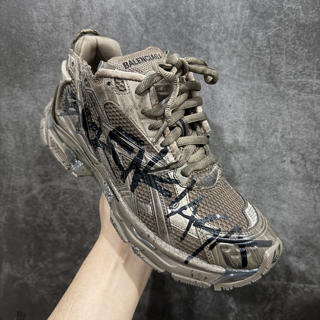 图片[3]-【XA版本】Balenciaga Runer 巴黎世家7代 破坏风 手工做旧款复古老爹鞋n全新版本出货 核心配合工厂优势供应市场最优品质 鞋型细节做旧等都好于市场版本n不但比市场货好 而且比市场货便宜💪🏻n原厂点胶工艺同步原鞋 区别市面所有版本n非市面所有固定TPU，原厂订制胶棒 一切细节高端还原  ，欢迎挑刺💪🏻 尺码：35-46 编码：DF490520-莆田鞋批发中心