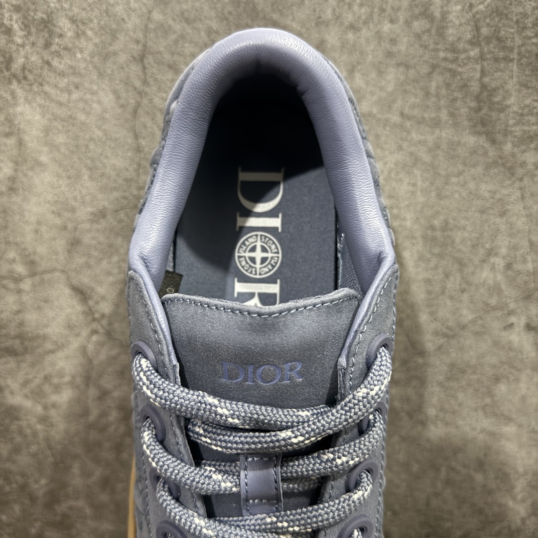 图片[8]-【总裁版本】Stone Island x Dior B33 Tennis Do Cotton 石头岛迪奥联名复古休闲板鞋 Dior B33 迪奥印花系带时尚运动板鞋网球鞋 全套原厂新版原纸板楦头开发 原厂特供皮料加持 原档数据大底 高频字母排版细节 还原 Zp 高端零售特供批次 2023秋季新品 彰显非凡的精湛工艺 重新诠释经典的网球鞋 时尚的廓形突显厚实感 采用全新的拉绒马海毛针织面料 突显柔软触感与富有层次感的流行色彩 搭配棕色绒面革镶片提升格调 别具一格的加垫鞋舌点缀以压花效果Dior标志 后侧点缀以Dior 30Avenue Montaigne标志 可为各式休闲造型增添时尚气质  尺码：40 41 42 43 44 45 46 编码：NM400430-莆田鞋批发中心