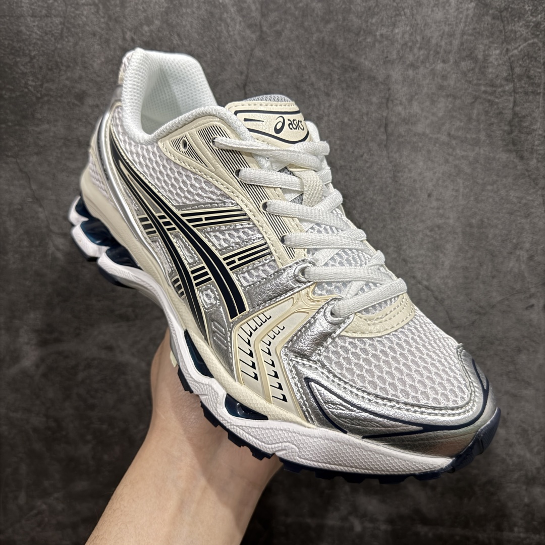 图片[3]-【PB纯原】Asics Gel-Kayano K14 亚瑟士系列复古舒适织物合成革减震防滑耐磨低帮休闲跑步鞋n纯原品质 市场第一梯队顶级版本原装纸板楦头开发 独家私模五层组合大底原厂定制缓震硅胶加持 原盒原配 官方四联吊牌 一比一同步原鞋工艺和用料 鞋面原厂“三明治”多层网布 区别其他同价版本 鞋垫采用原厂OrthoLite欧索莱材质 非普通海玻璃鞋垫 后跟一样采用了GEL缓震胶 整体系列设计非常的科技感 锻炼跑步的同时让你一样时尚百搭  尺码：36 37 37.5 38 39 39.5 40 40.5 41.5 42 42.5 43.5 44 44.5 45 编码：KJ270290-莆田鞋批发中心