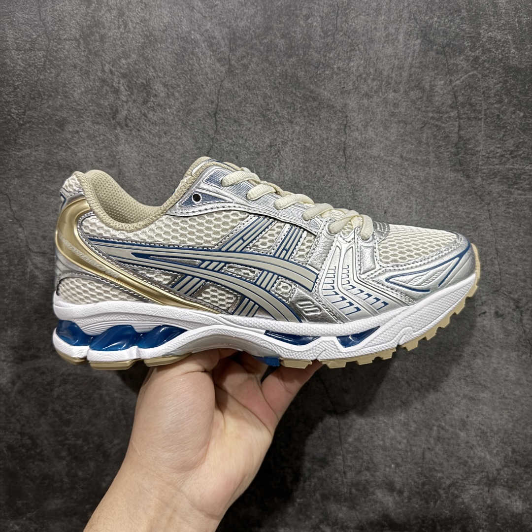 【PB纯原】Asics Gel-Kayano K14 亚瑟士系列复古舒适织物合成革减震防滑耐磨低帮休闲跑步鞋n纯原品质 市场第一梯队顶级版本原装纸板楦头开发 独家私模五层组合大底原厂定制缓震硅胶加持 原盒原配 官方四联吊牌 一比一同步原鞋工艺和用料 鞋面原厂“三明治”多层网布 区别其他同价版本 鞋垫采用原厂OrthoLite欧索莱材质 非普通海玻璃鞋垫 后跟一样采用了GEL缓震胶 整体系列设计非常的科技感 锻炼跑步的同时让你一样时尚百搭  尺码：36 37 37.5 38 39 39.5 40 40.5 41.5 42 42.5 43.5 44 44.5 45 编码：KJ270290-莆田鞋批发中心