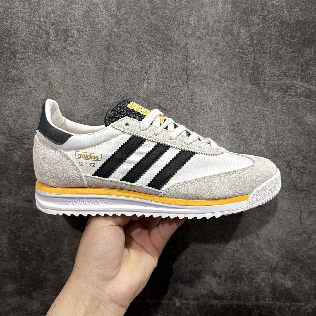 【K8纯原】Adidas Original SL72 OG 系列德训足球风百搭低帮休闲运动板鞋货号：IH4823nn原版开发 品质细节完美n正确版型 正确粗翻毛皮n采用高弹EVA+MODEL+RB三层组合底区别市面RB一体大底 三层组合鞋底重量与原鞋一致  尺码：36 36⅔ 37⅓ 38 38⅔ 39⅓ 40 40⅔ 41⅓ 42 42⅔ 43⅓ 44 44⅔ 45 编码：YB230250-莆田鞋批发中心