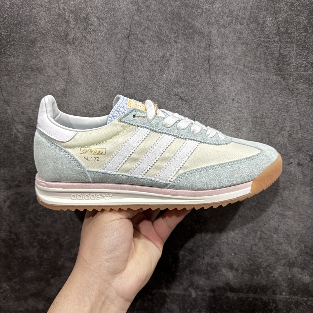 【K8纯原】Adidas Original SL72 OG 系列德训足球风百搭低帮休闲运动板鞋货号：JI2499nn原版开发 品质细节完美n正确版型 正确粗翻毛皮n采用高弹EVA+MODEL+RB三层组合底区别市面RB一体大底 三层组合鞋底重量与原鞋一致  尺码：36 36⅔ 37⅓ 38 38⅔ 39⅓ 40 40⅔ 41⅓ 42 42⅔ 43⅓ 44 44⅔ 45 编码：YB230250-莆田鞋批发中心