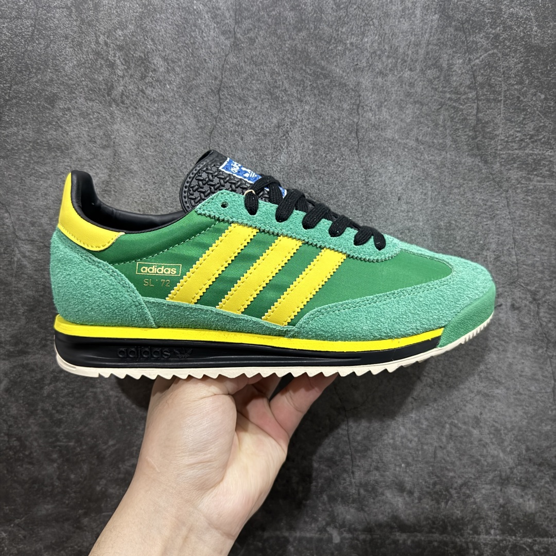 【K8纯原】Adidas Original SL72 OG 系列德训足球风百搭低帮休闲运动板鞋货号：IG2133nn原版开发 品质细节完美n正确版型 正确粗翻毛皮n采用高弹EVA+MODEL+RB三层组合底区别市面RB一体大底 三层组合鞋底重量与原鞋一致  尺码：36 36⅔ 37⅓ 38 38⅔ 39⅓ 40 40⅔ 41⅓ 42 42⅔ 43⅓ 44 44⅔ 45 编码：YB230250-莆田鞋批发中心