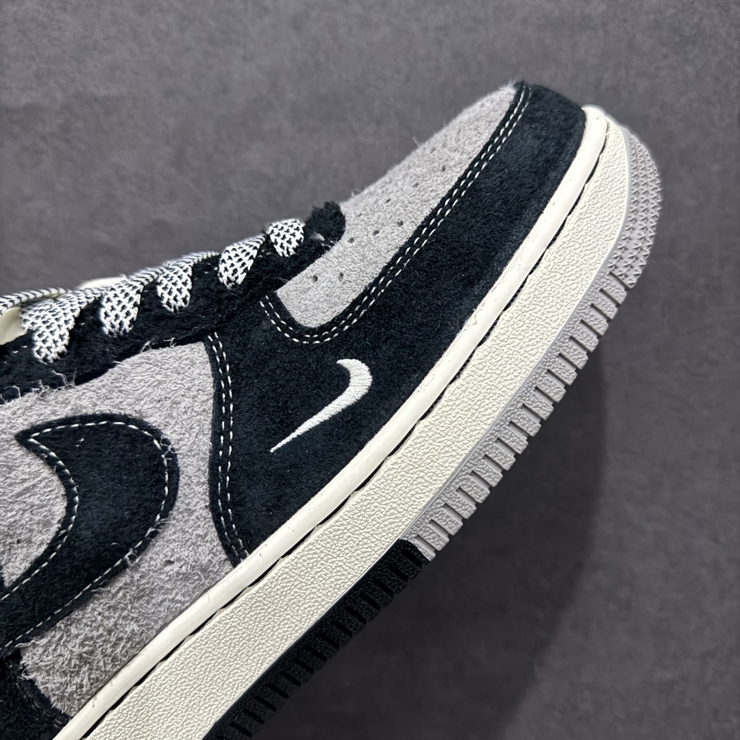 【定制版】Nk Air Force 1'07 Low 斯图西联名 黑灰双色底 空军一号低帮休闲板鞋 SJ6698-017