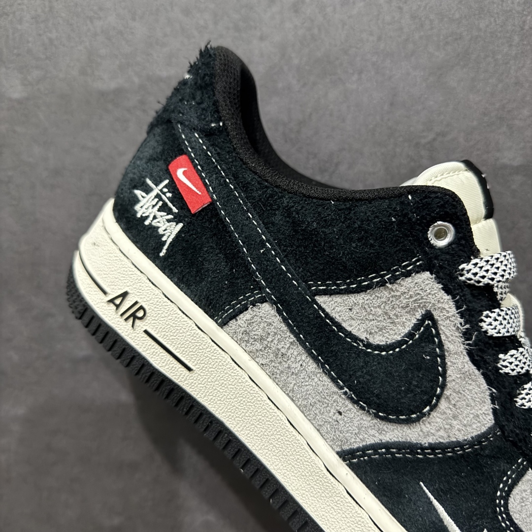 图片[6]-【定制版】Nk Air Force 1\’07 Low 斯图西联名 黑灰双色底 空军一号低帮休闲板鞋 SJ6698-017rn#原楦头原纸板 原装鞋盒 定制五金配件 内置全掌气垫 原厂鞋底 r 尺码：36 36.5 37.5 38 38.5 39 40 40.5 41 42 42.5 43 44 44.5 45  编码：HXS310320-莆田鞋批发中心