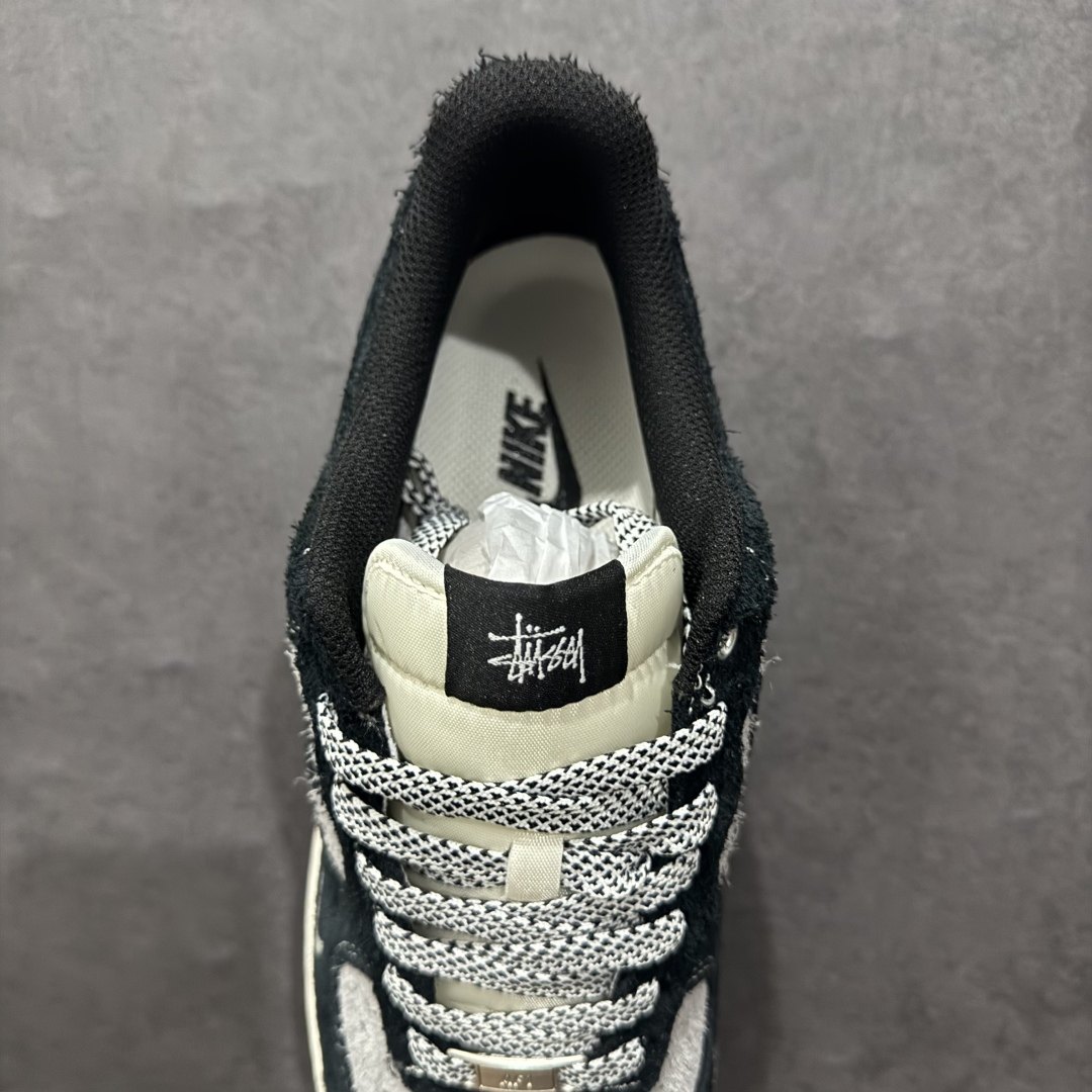 【定制版】Nk Air Force 1'07 Low 斯图西联名 黑灰双色底 空军一号低帮休闲板鞋 SJ6698-017