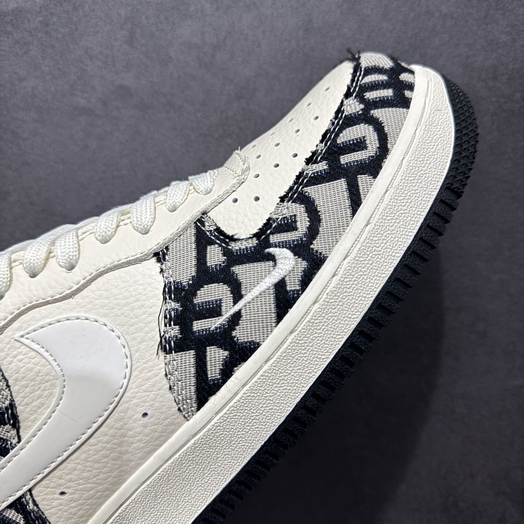 图片[5]-【定制版】Nk Air Force 1\’07 Low 迪奥联名 黑花纹 空军一号低帮休闲板鞋 DF0188-028rn#原楦头原纸板 原装鞋盒 定制五金配件 内置全掌气垫 原厂鞋底 r 尺码：36 36.5 37.5 38 38.5 39 40 40.5 41 42 42.5 43 44 44.5 45  编码：HXS310320-莆田鞋批发中心