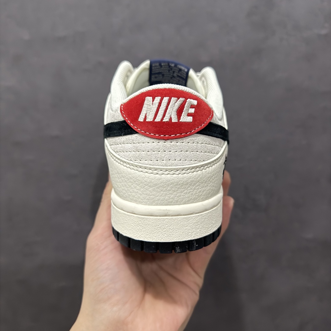 【定制版】Nk SB Dunk Low 斯图西联名 黑蓝翻毛 周年高端定制 低帮休闲板鞋 XS1086-013