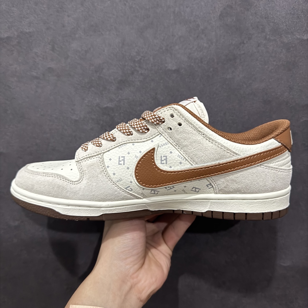 【定制版】Nk SB Dunk Low 芬迪联名 猪八棕勾 周年高端定制 低帮休闲板鞋 DJ2024-057