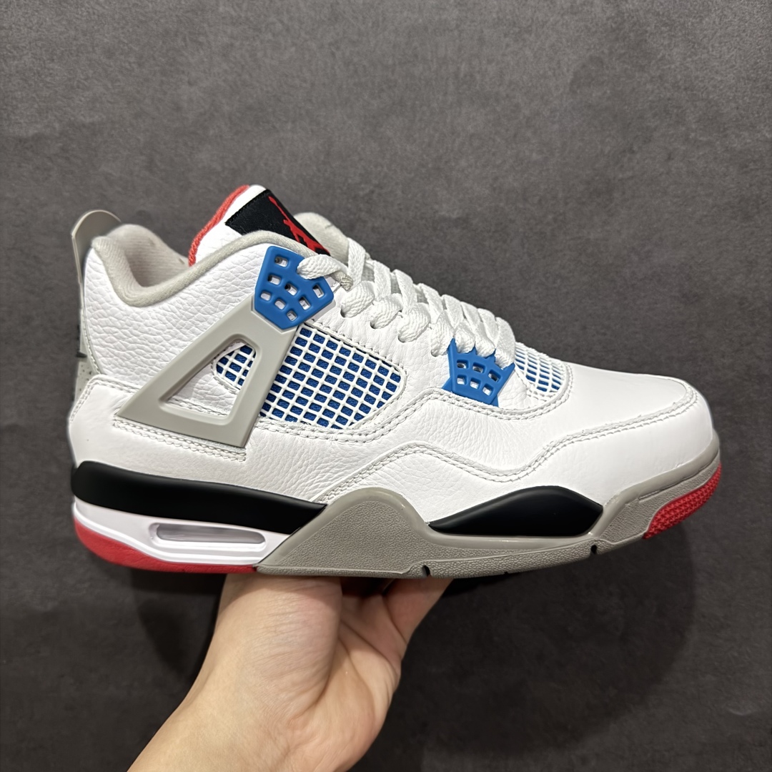 【头层跑量版】Air Jordan AJ4 Retro 系列n区分市面的各种假特价n全头层皮料 大底有正确刷漆n真材实料 做工扎实 拒绝劣质品质n原纸板楦头开发 完美鞋型 鞋柜必备鞋款 终端现货供应品质可见 真正好货福利白菜价💪🏻 尺码：40-46含半码 编码：WE260280-莆田鞋批发中心