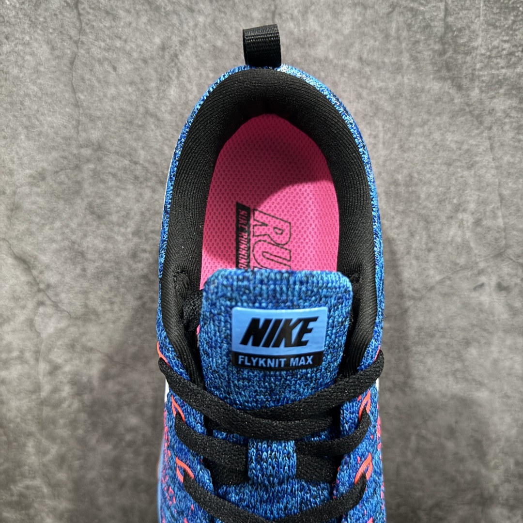 图片[8]-【纯原YH版本】Nike Air Max Flyknit 2014舒适百搭减震耐磨 低帮 休闲跑步鞋NIKE FLYKNIT AIR MAX 跑步鞋使用备受欢迎的创新FLYKNIT鞋面，一体成形无缝设计将良好的透气性、柔韧性及支撑性完美结合于一身，结合飞线（FLYWIRE）科技，大幅减轻鞋身重量同时，更能根据步态实时调整鞋面的贴合度，如第二层皮肤般轻盈包裹双脚。高性能的缓震性能可将外部冲击力减至最低，让热爱驰骋的你得到可靠的保护。抓地力半透明橡胶外底结合升级版华夫格外底纹路，保证高磨区的耐久性同时更能带给双脚持久稳定的抓地力，无论是路跑或赛道跑，都能为你造就强大功能支持。 货号：620659-014 蓝粉  尺码：35.5 36 36.5 37.5 38 38.5 39 40 40.5 41 42 42.5 43 44 44.5 45 46 46.5 编码：DF300320-莆田鞋批发中心