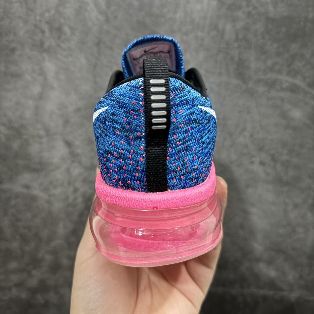 图片[4]-【纯原YH版本】Nike Air Max Flyknit 2014舒适百搭减震耐磨 低帮 休闲跑步鞋NIKE FLYKNIT AIR MAX 跑步鞋使用备受欢迎的创新FLYKNIT鞋面，一体成形无缝设计将良好的透气性、柔韧性及支撑性完美结合于一身，结合飞线（FLYWIRE）科技，大幅减轻鞋身重量同时，更能根据步态实时调整鞋面的贴合度，如第二层皮肤般轻盈包裹双脚。高性能的缓震性能可将外部冲击力减至最低，让热爱驰骋的你得到可靠的保护。抓地力半透明橡胶外底结合升级版华夫格外底纹路，保证高磨区的耐久性同时更能带给双脚持久稳定的抓地力，无论是路跑或赛道跑，都能为你造就强大功能支持。 货号：620659-014 蓝粉  尺码：35.5 36 36.5 37.5 38 38.5 39 40 40.5 41 42 42.5 43 44 44.5 45 46 46.5 编码：DF300320-莆田鞋批发中心