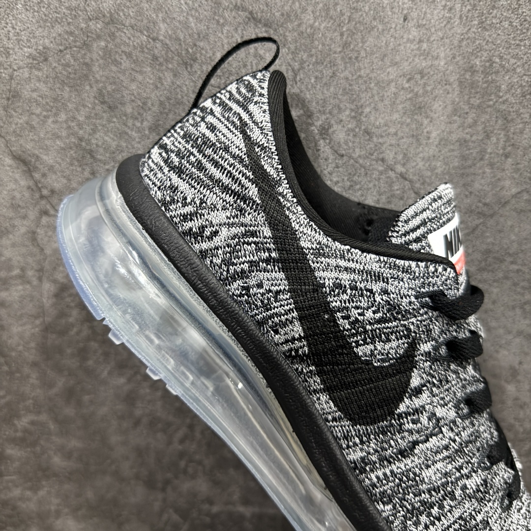 图片[7]-【纯原YH版本】Nike Air Max Flyknit 2014舒适百搭减震耐磨 低帮 休闲跑步鞋NIKE FLYKNIT AIR MAX 跑步鞋使用备受欢迎的创新FLYKNIT鞋面，一体成形无缝设计将良好的透气性、柔韧性及支撑性完美结合于一身，结合飞线（FLYWIRE）科技，大幅减轻鞋身重量同时，更能根据步态实时调整鞋面的贴合度，如第二层皮肤般轻盈包裹双脚。高性能的缓震性能可将外部冲击力减至最低，让热爱驰骋的你得到可靠的保护。抓地力半透明橡胶外底结合升级版华夫格外底纹路，保证高磨区的耐久性同时更能带给双脚持久稳定的抓地力，无论是路跑或赛道跑，都能为你造就强大功能支持。 货号：620469-105灰黑  尺码：35.5 36 36.5 37.5 38 38.5 39 40 40.5 41 42 42.5 43 44 44.5 45 46 46.5 编码：DF300320-莆田鞋批发中心